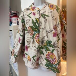 Floral Quilted Women's Reversible Jacket